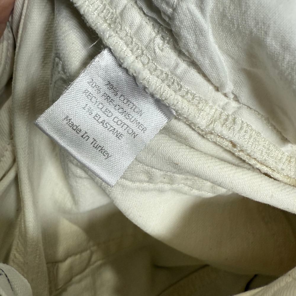 La Ligne Off White High Rise Straight Leg Jeans Size 25 Cream Denim Pants - Picture 8 of 9